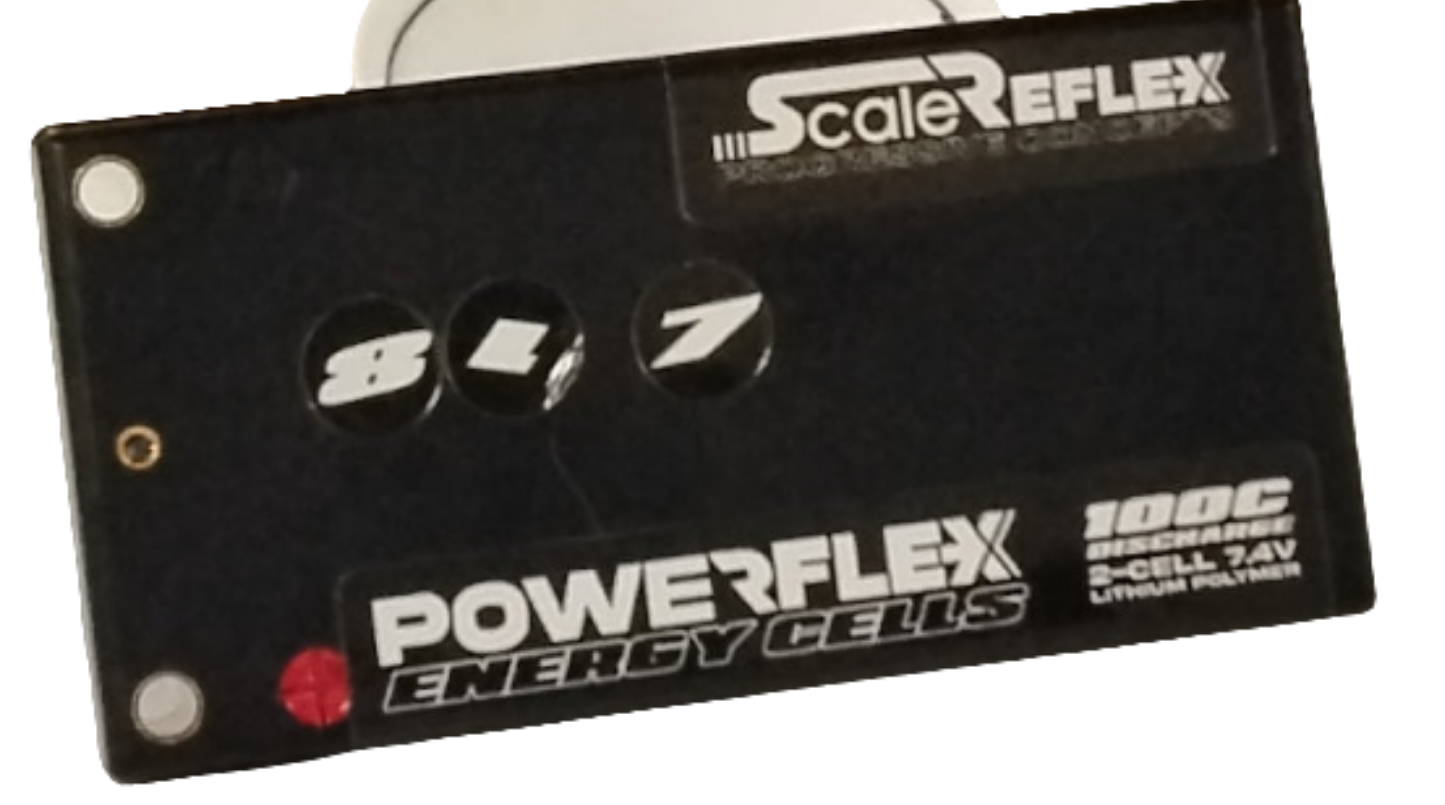 Scale Reflex Shorty Battery - White 4mm