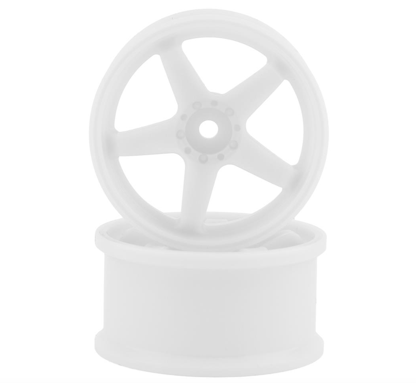 Topline N Model V3 Super High Traction Drift Wheels (White) (2) (7mm Offset) w/12mm Hex