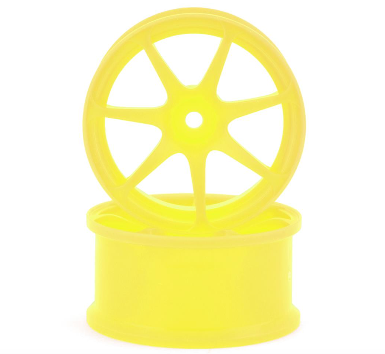 Integra AVS Model T7 High Traction Drift Wheel (Yellow) (2) (8mm Offset) w/12mm Hex