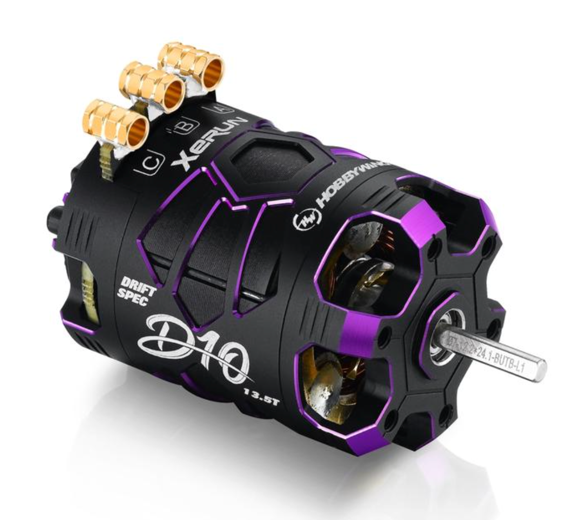 Xerun D10 Brushless Drift Motor - 13.5T, 2900kv, Spirit Edition (Purple)