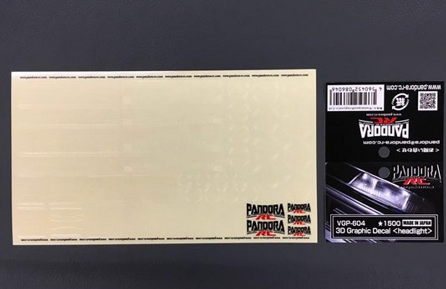 Pandora RC 1/10 Scale 3D Graphic Headlight Decal Sheet (Miniature Scale Drift Accessory)