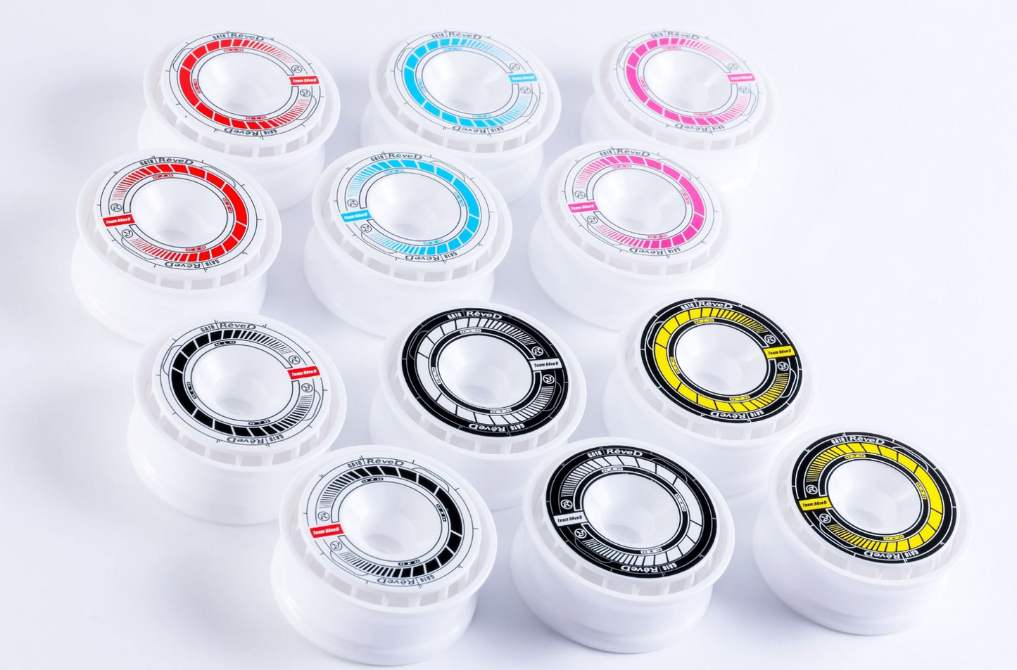 REVE D Wheel Sticker for RW-GA18 (Black/Yellow)(RJ-WS01KY)