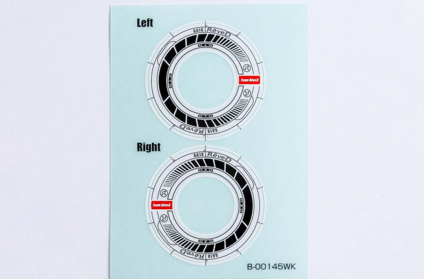 REVE D Wheel Sticker for RW-GA18 (White/Black)(RJ-SW01WK)
