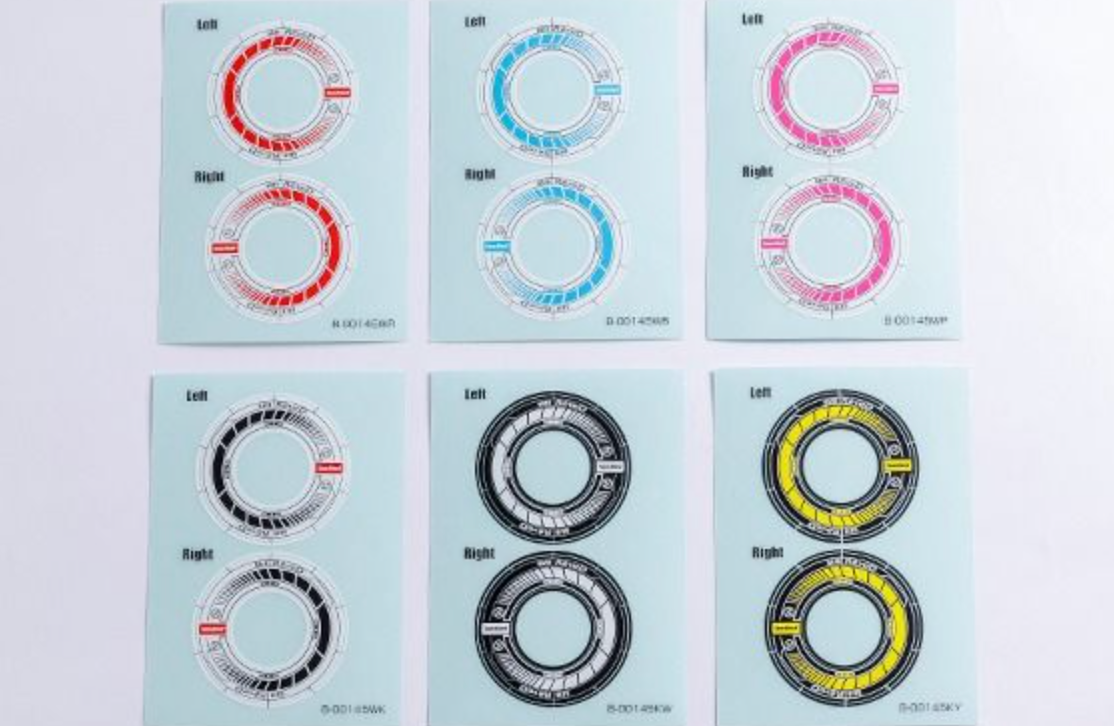 REVE D Wheel Sticker for RW-GA18 (Black/White)(RJ-WS01KW)