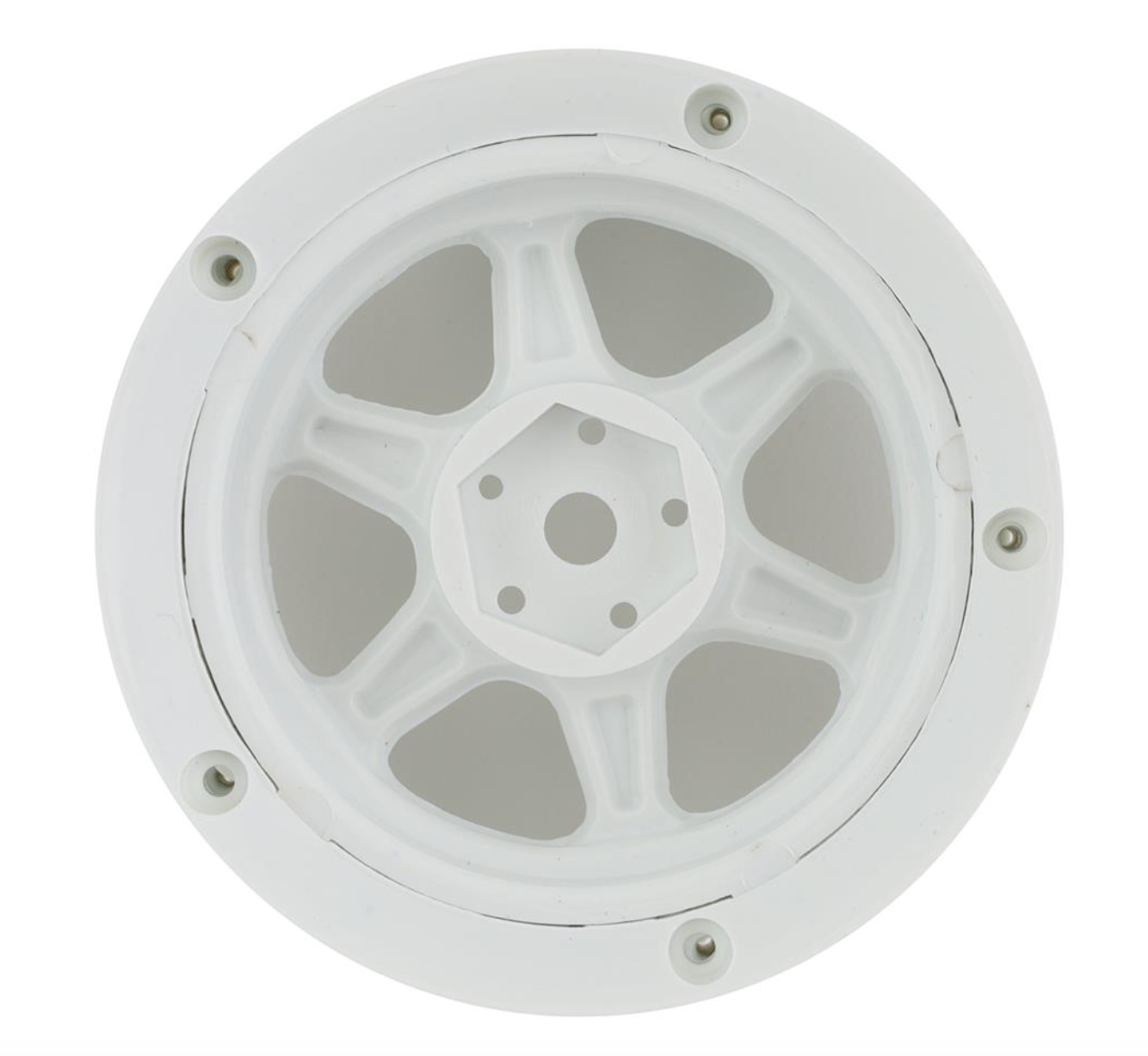 DS Racing Drift Element 6 Spoke Drift Wheels (Triple White) (2) (Adjustable Offset) w/12mm Hex
