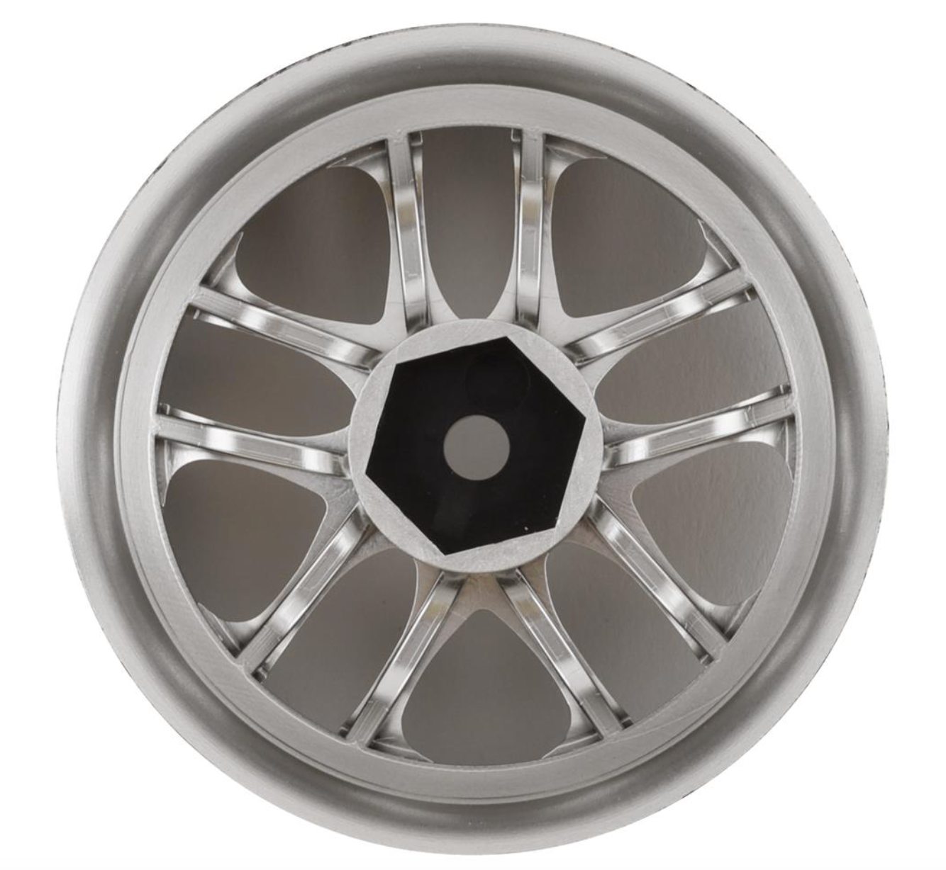 Topline SSR Agle Minerva 5-Split Spoke Drift Wheels (Matte Chrome) (2) (6mm Offset) w/12mm Hex