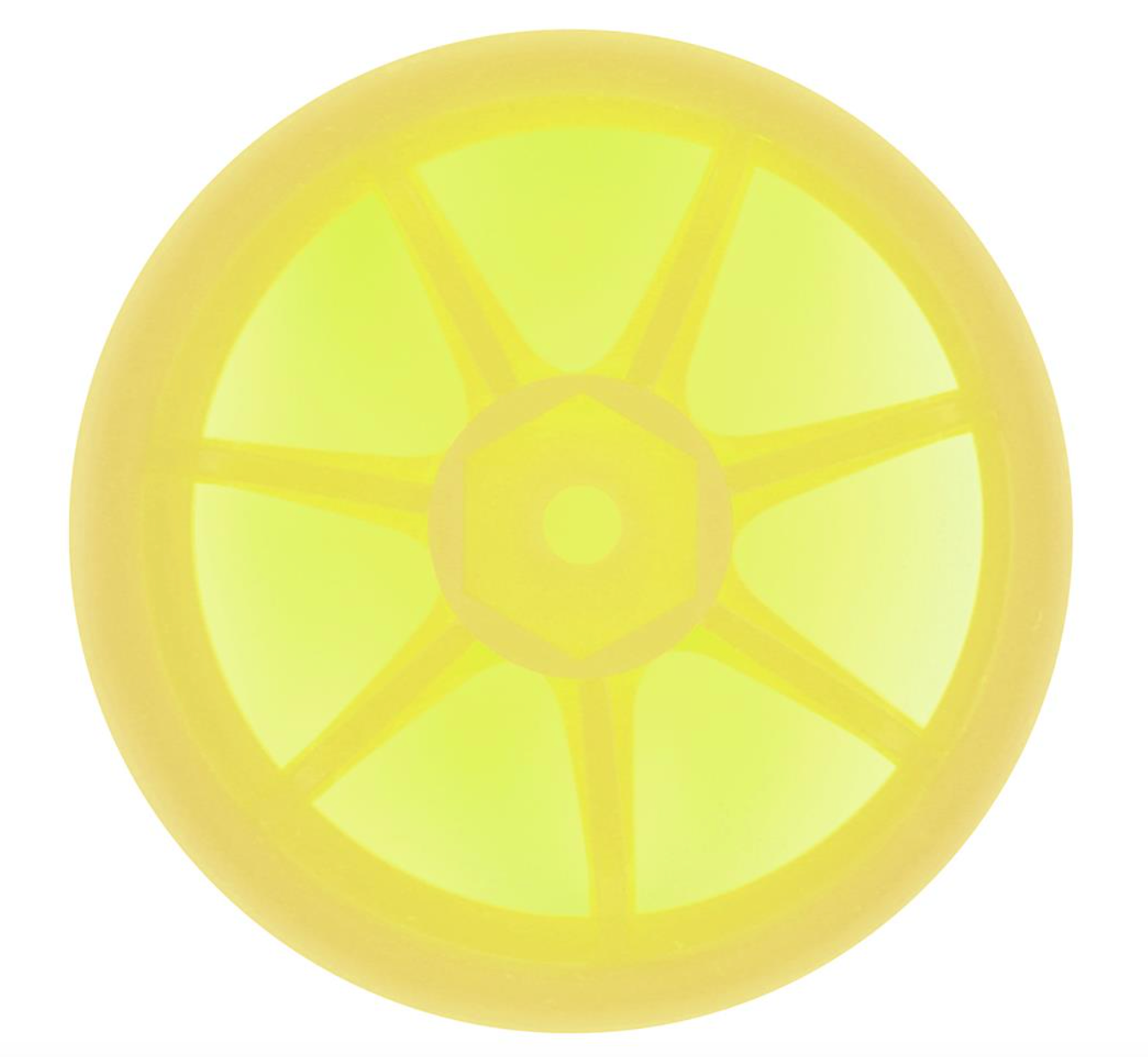 Integra AVS Model T7 High Traction Drift Wheel (Yellow) (2) (5mm Offset) w/12mm Hex