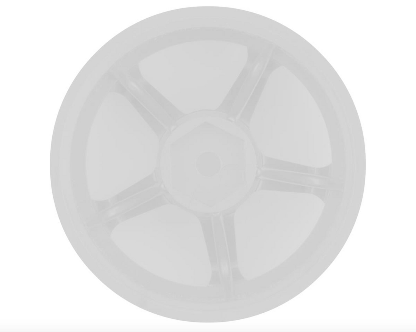 Topline M5 Spoke Drift Wheels (White) (2) (8mm Offset) w/12mm Hex