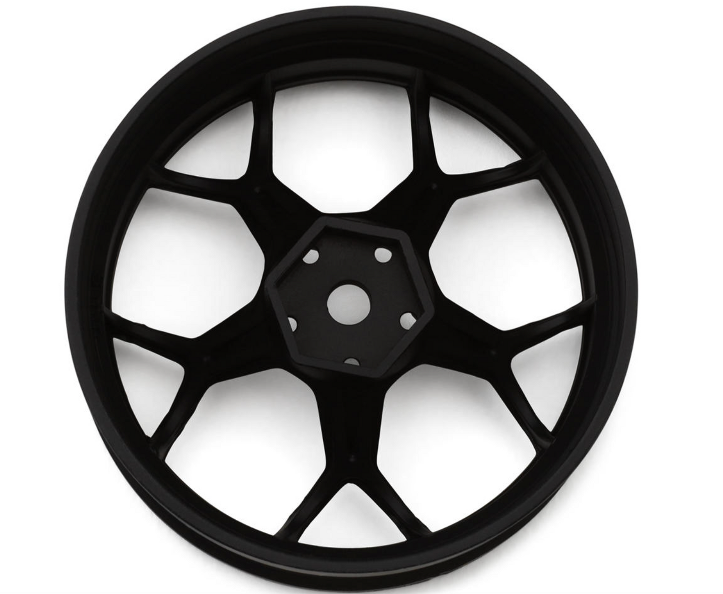 DS Racing Feathery Split Spoke Drift Wheels (Matte Black) (2) (8mm Offset) w/12mm Hex