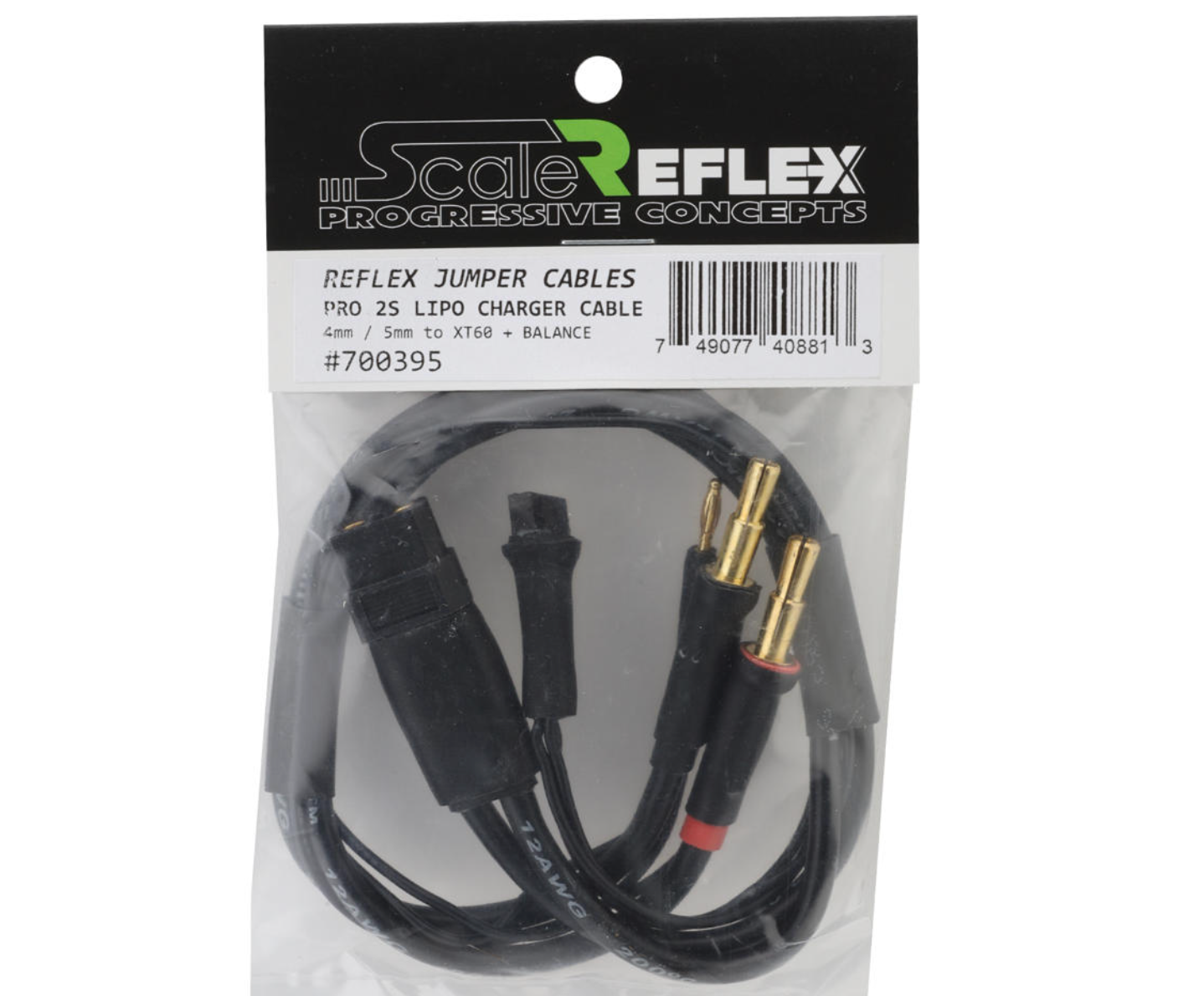Scale Reflex Pro HD 2S Jumper Cable XT60 to 4/5mm Bullets