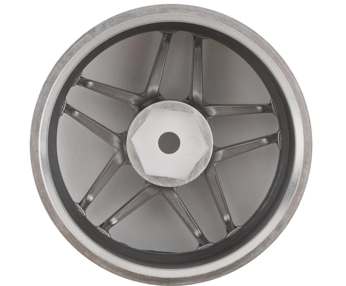 Topline Blitz BRW03 5-Split Spoke Drift Wheels (Black Chrome) (2) (8mm Offset) w/12mm Hex