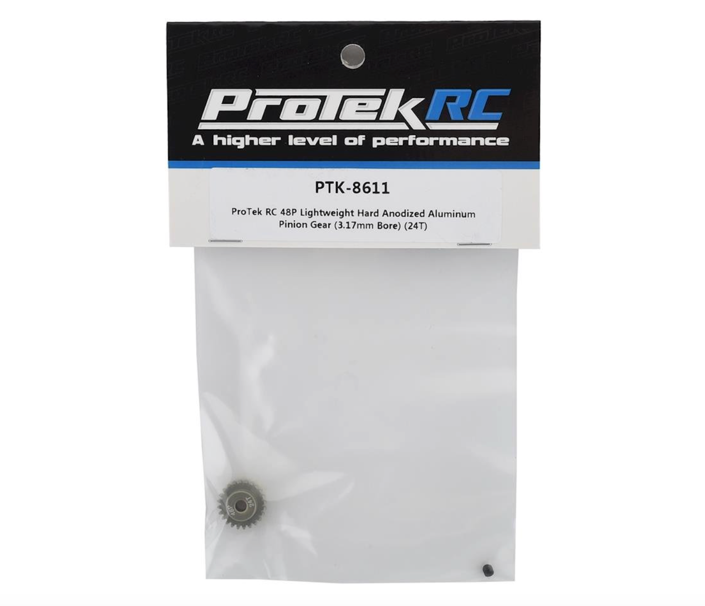 ProTek RC 48P Lightweight Hard Anodized Aluminum Pinion Gear (3.17mm Bore) (24T)