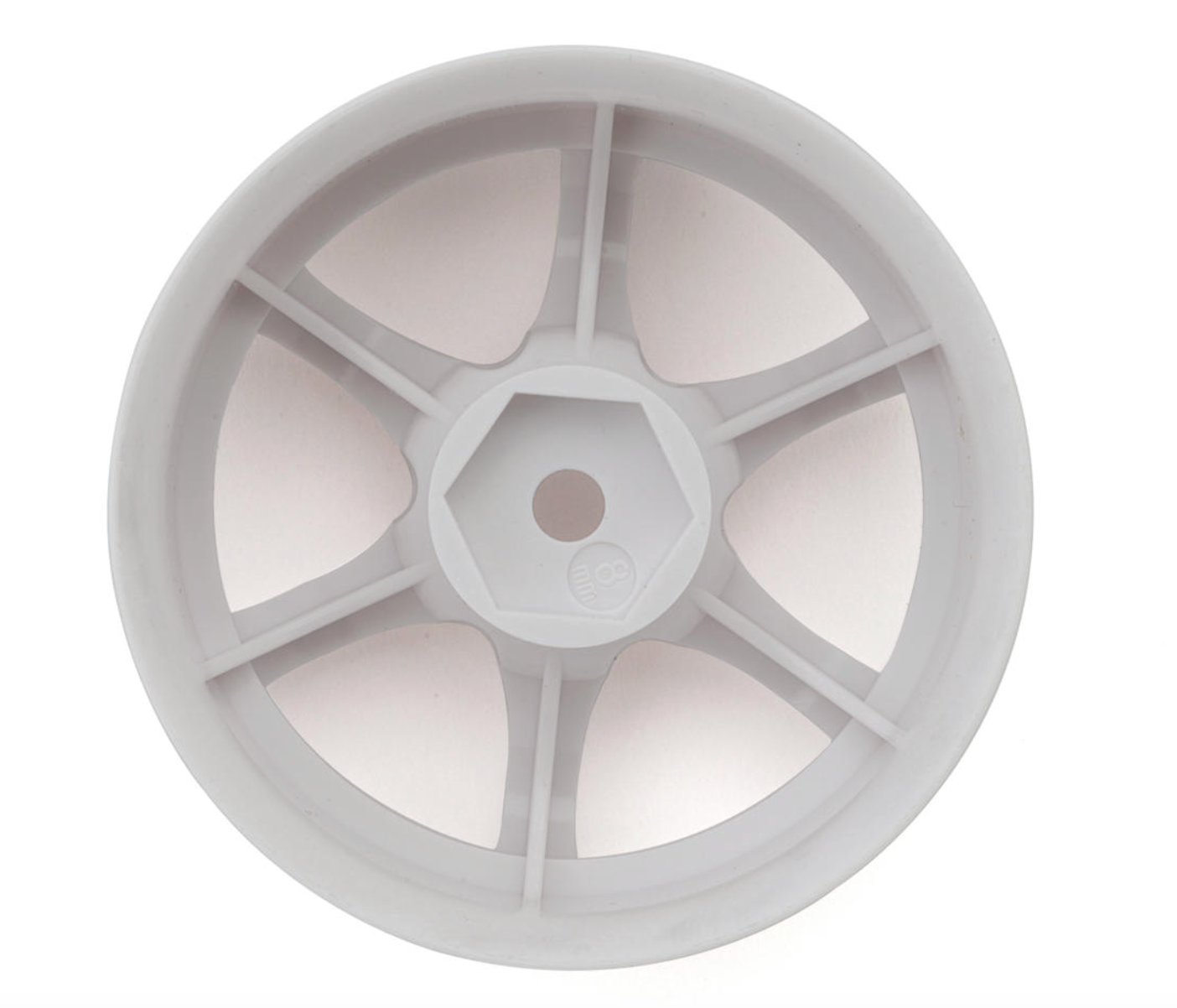 LAB Gram Lights 57D 1/10 Standard Traction Drift Wheels (White) (2) (8mm Offset) w/12mm Hex