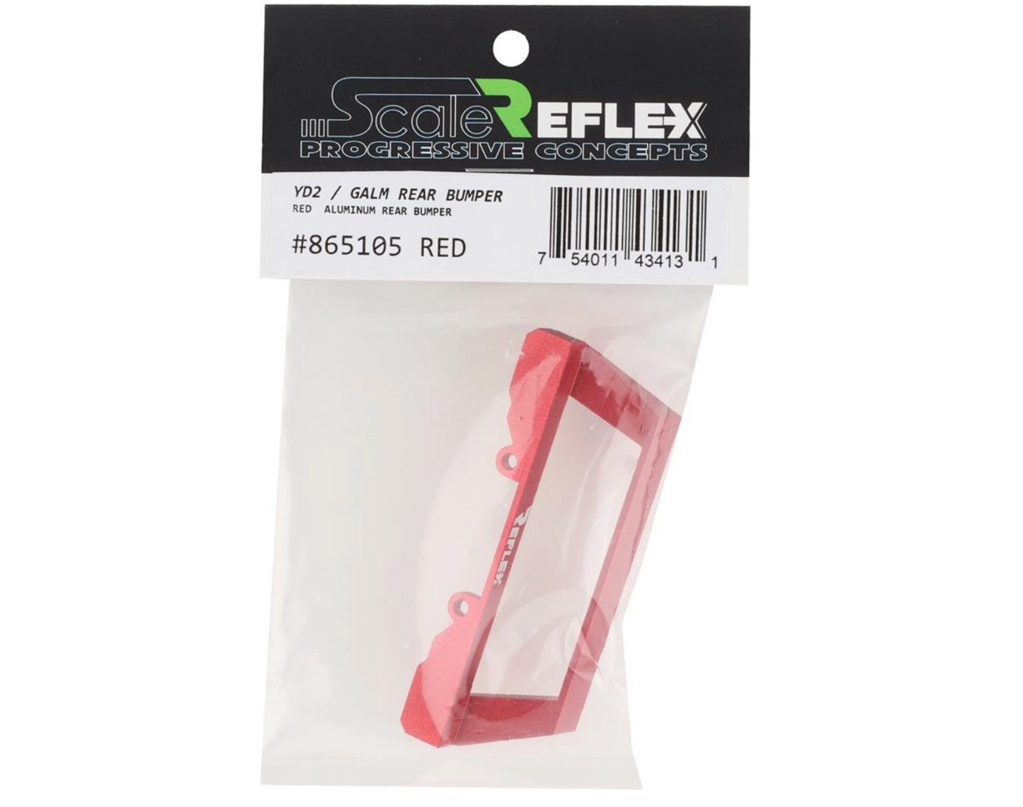 Scale Reflex YD2 Rear Aluminum Bumper (Red)