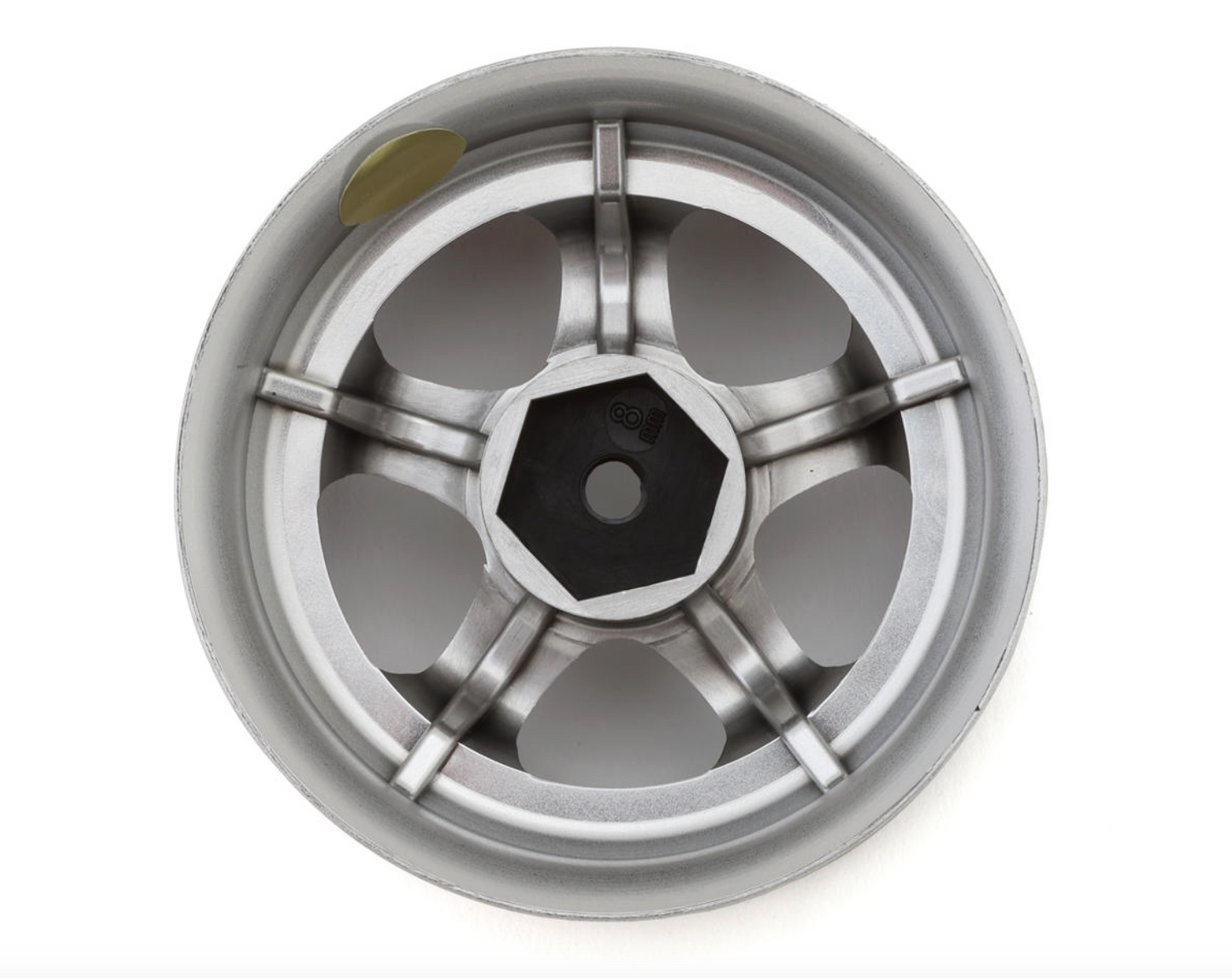 LAB Work Meister S1 1/10 Super High Traction 3-Piece Drift Wheels (Chrome) (2) (8mm Offset) w/12mm Hex
