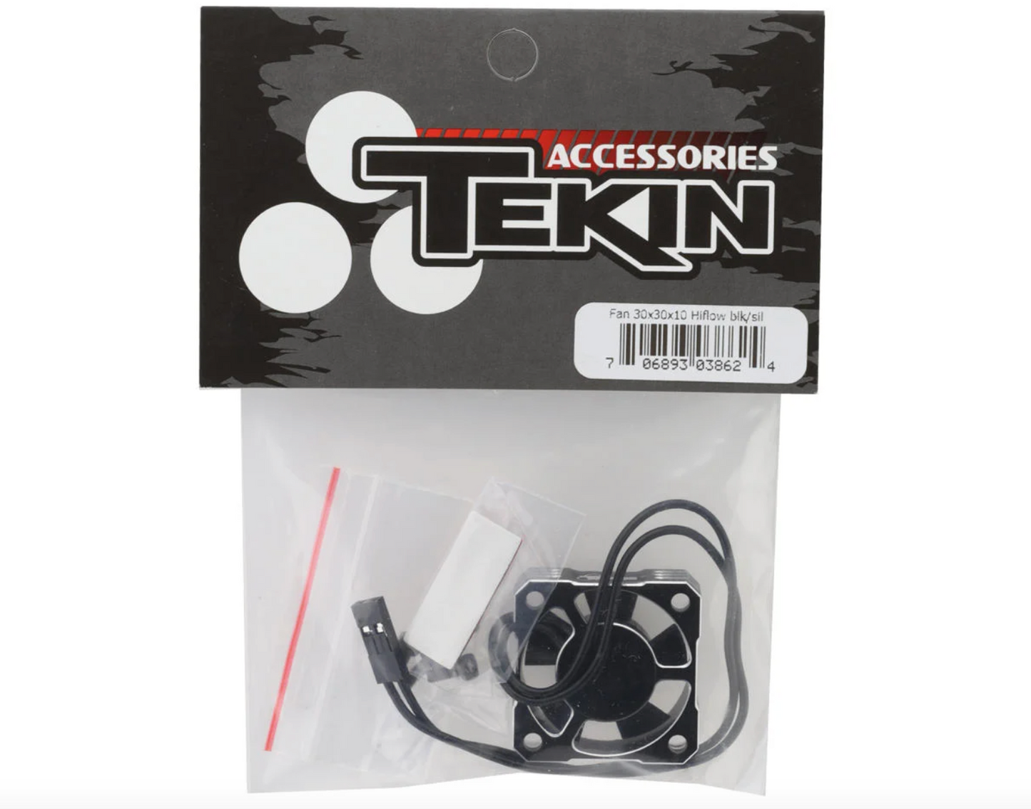 Tekin 30x30x10 Hiflow Aluminum Cooling Fan (Black/Silver)