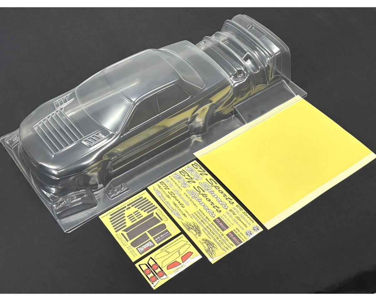 Pandora RC 1/10 Nissan HCR32 Skyline 4D BN-Sports Drift Body Set (Clear) (258-262mm)