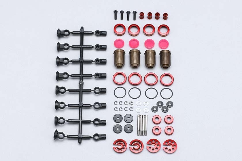 YOKOMO SLF BIG BORE SHOCK SET FOR YD-2 SERIES (RED)(Y2-SBBSRA)