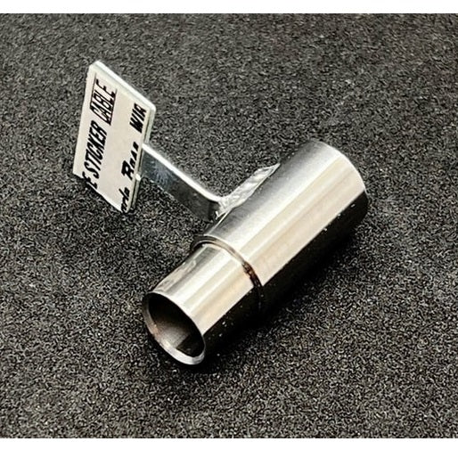 ETO-Works Standard stainless muffler, single, 6mm cannonball tip, 15mm length