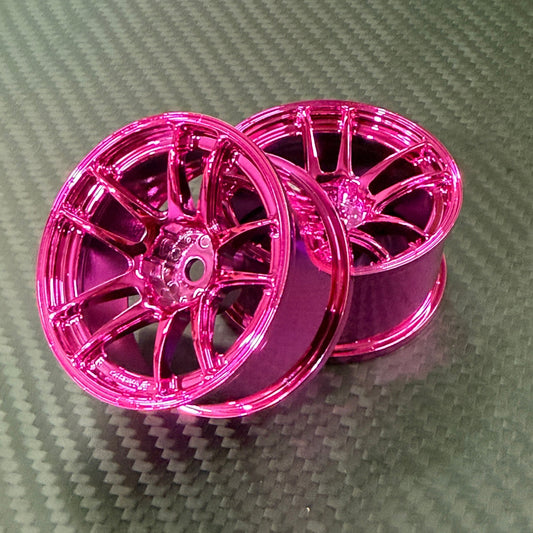 CHROME Buzz Break Valino N820S - PINK - 7mm 1/10 Wheel Rims [Overdose]
