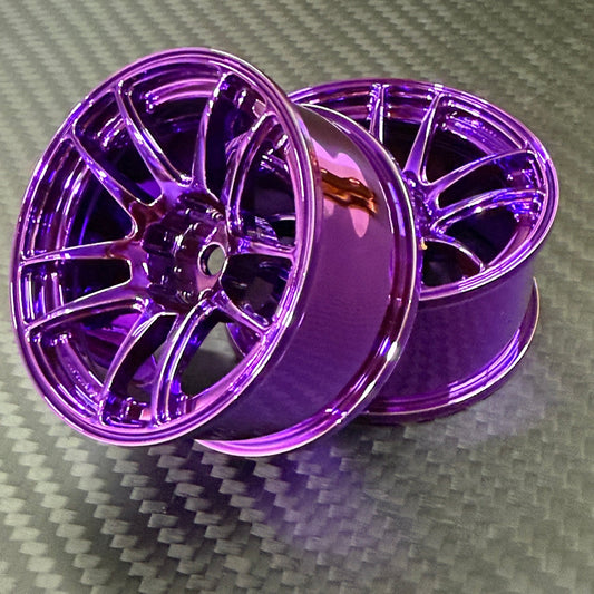 CHROME Buzz Break Valino N820S - PURPLE - 7mm 1/10 Wheel Rims [Overdose]