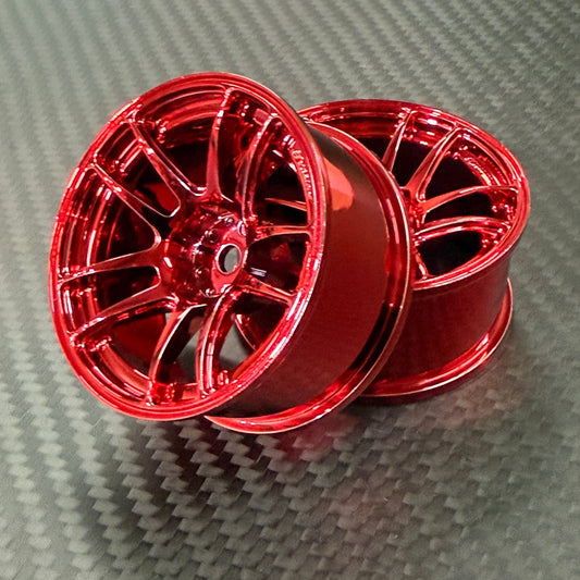 CHROME Buzz Break Valino N820S - RED - 7mm 1/10 Wheel Rims [Overdose]