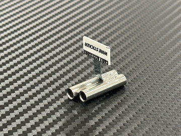 ETO-Works Standard stainless muffler, staggered dual right, 6mm straight tips, 15mm length