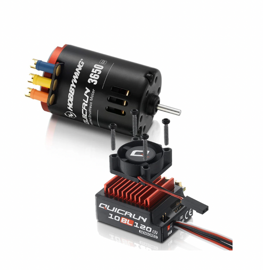 Quicrun 10BL120 Sensored G2 ESC + 3650 SL 13.5T G2 Motor Combo