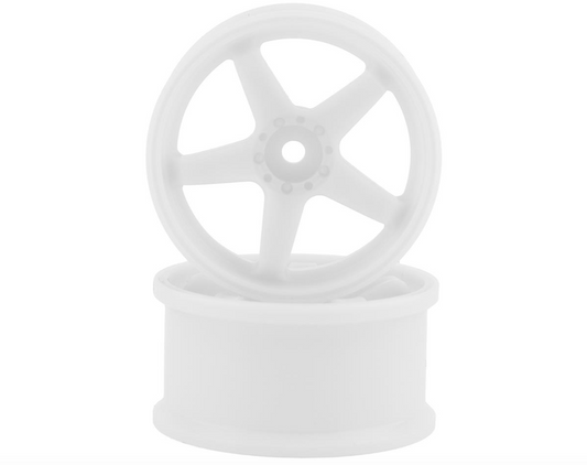 Topline N Model V3 Super High Traction Drift Wheels (White) (2) (5mm Offset) w/12mm Hex
