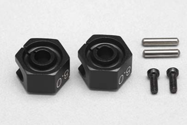 8.0mm Thick Wheel Hex Hub (BLACK) [Yokomo] Y2-011CB8A