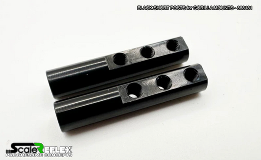 SHORT POSTS for GORILLA MOUNTS (2-Pack)-Black