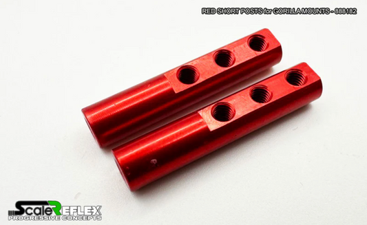 SHORT POSTS for GORILLA MOUNTS (2-Pack)-Red