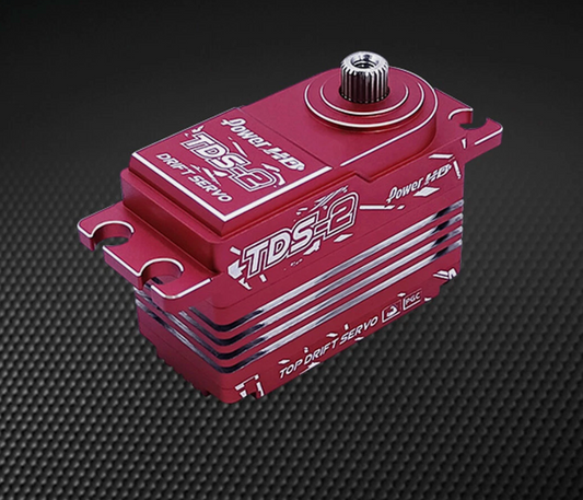 POWER HD TDS-2 Coreless Motor 347.2 oz / 0.09 Titanium & Steel Gear Red Servo