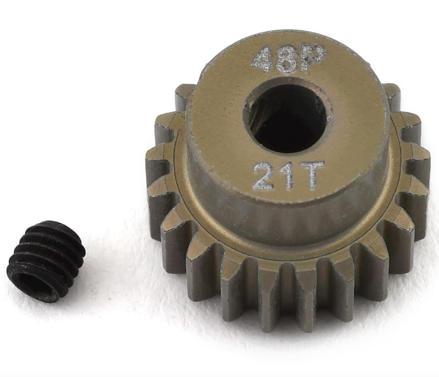 ProTek RC 48P Lightweight Hard Anodized Aluminum Pinion Gear (3.17mm Bore) (21T)
