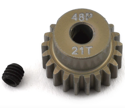 ProTek RC 48P Lightweight Hard Anodized Aluminum Pinion Gear (3.17mm Bore) (21T)