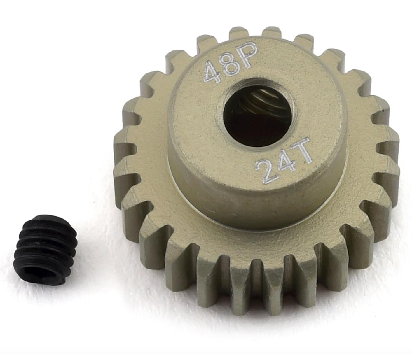 ProTek RC 48P Lightweight Hard Anodized Aluminum Pinion Gear (3.17mm Bore) (24T)