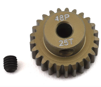 ProTek RC 48P Lightweight Hard Anodized Aluminum Pinion Gear (3.17mm Bore) (25T)