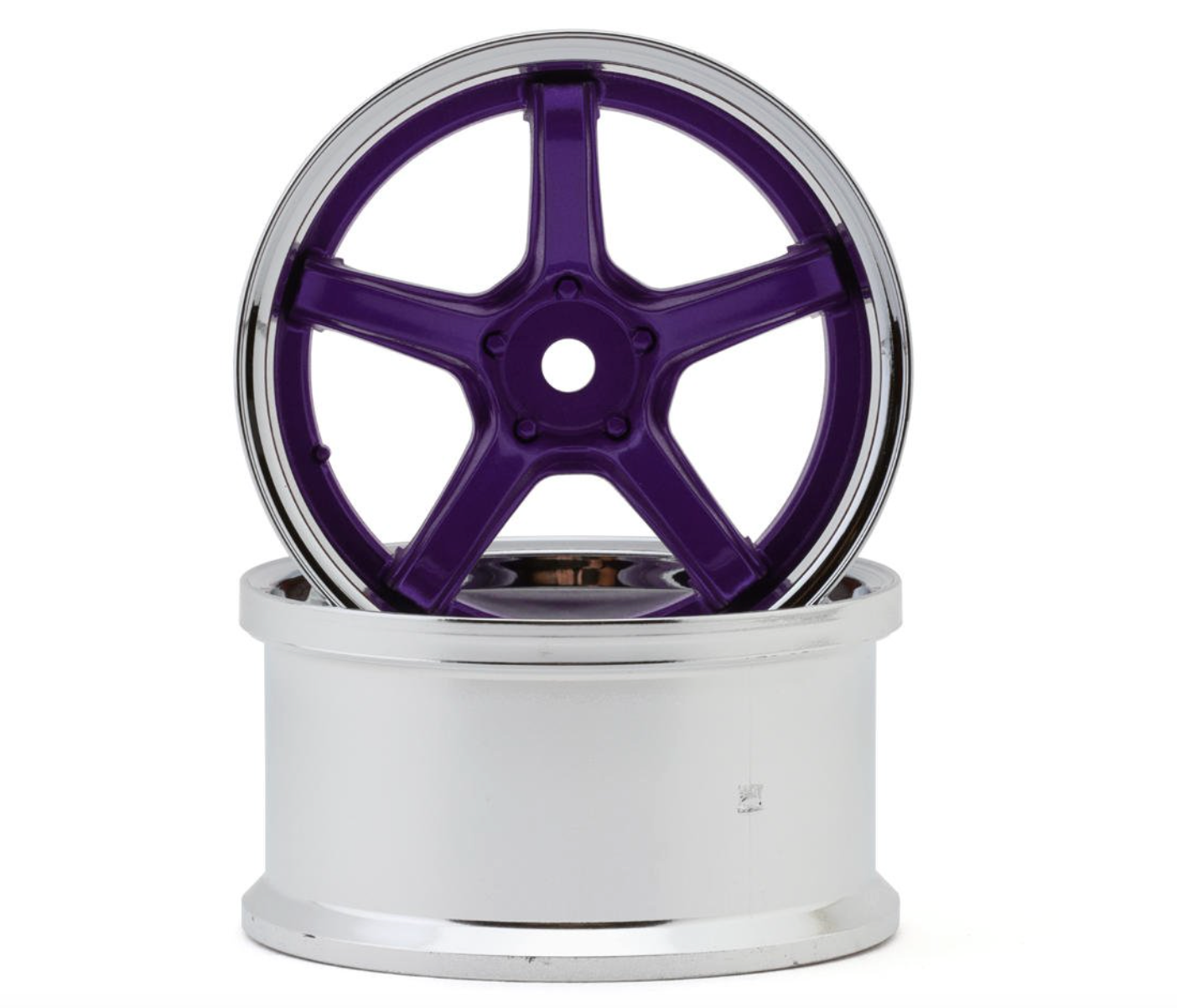 LAB Work Emotion T5R 1/10 2-Piece Concave Drift Wheels (Candy Purple) (2) (8mm Offset) w/12mm Hex