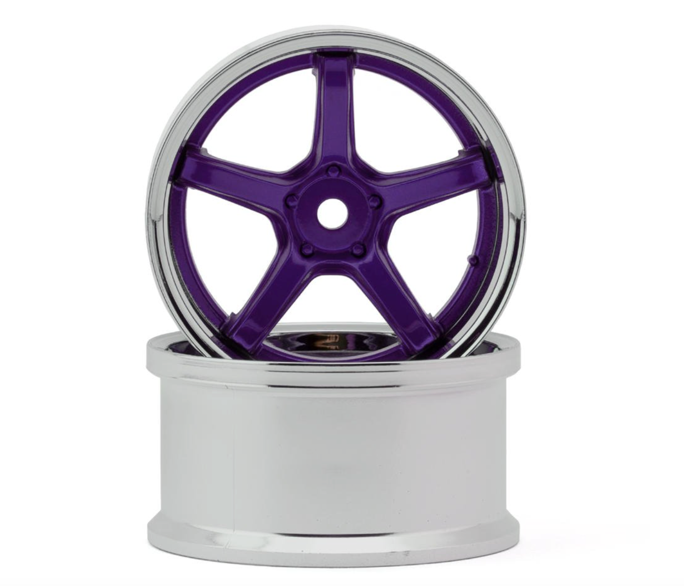 LAB Work Emotion T5R 1/10 2-Piece Concave Drift Wheels (Candy Purple) (2) (6mm Offset) w/12mm Hex