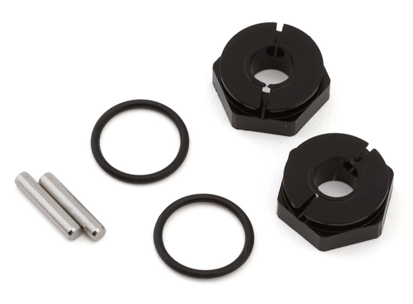 Topline Aluminum 12mm Wheel Hex Hubs (Neo Black) (2) (5mm Offset)
