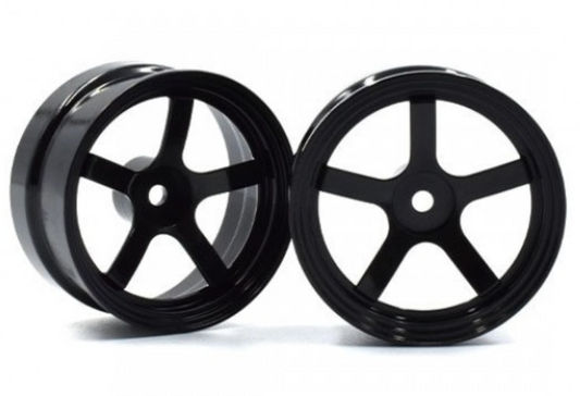 REVE D Drift Wheel DP5 (Black, Offset 6, 2pcs)(RW-DP5K6)