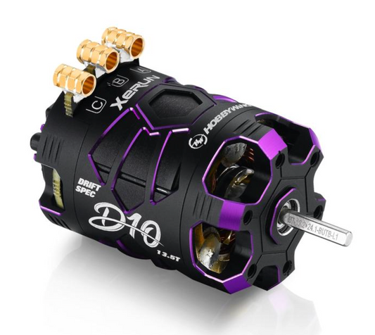 Xerun D10 Brushless Drift Motor - 13.5T, 2900kv, Spirit Edition (Purple)