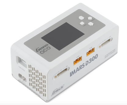 Gens Ace Imars D300 G-Tech Smart Dual AC/DC Charger (6S/16A) (White) (AC-300W) (DC-350W x2)