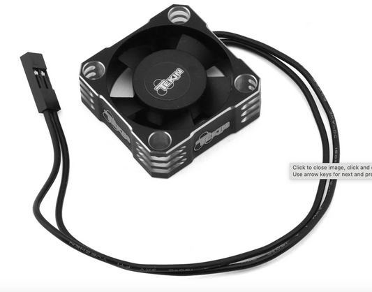 Tekin 30x30x10 Hiflow Aluminum Cooling Fan (Black/Silver)