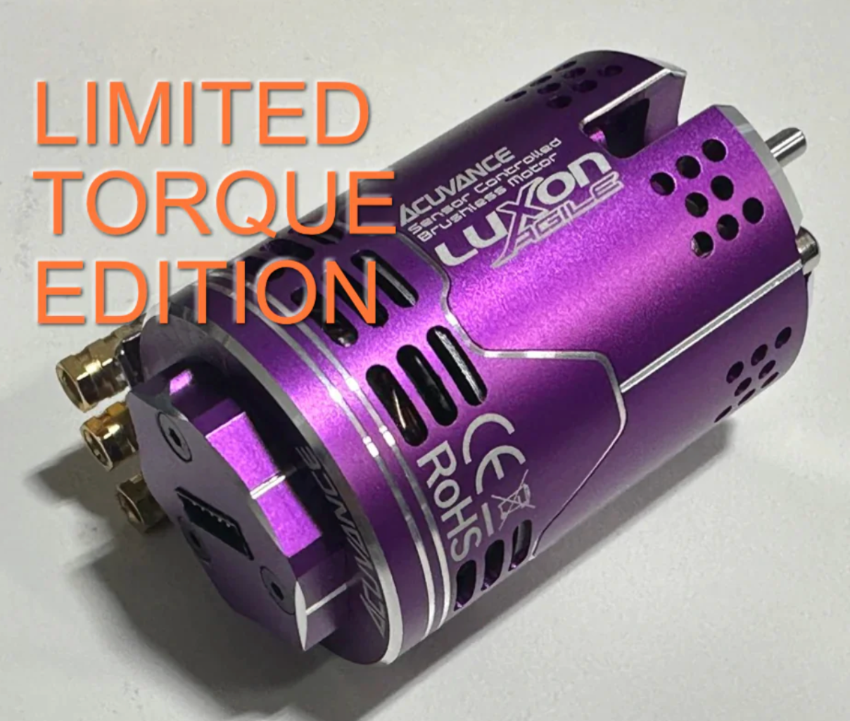 LIMITED AGILE LUXON BLACK RED PURPLE (w/ TQ ROTOR) Brushless Motor for 1-10 RC CAR - 13.5T