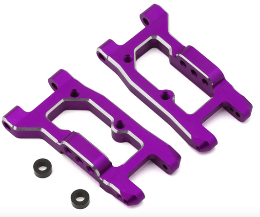Yokomo RD2.0/SD2.0 Aluminum Short Rear Weight H Suspension Arms (Purple) (2)