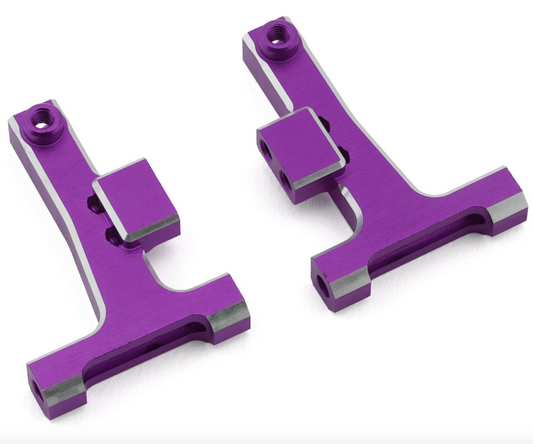 Yokomo Aluminum Front Lower T-Arm Set (Purple) (2) (Short) (RD/SD)