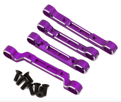 Yokomo RD2.0 Aluminum Adjustable Suspension Mount Set (Purple)