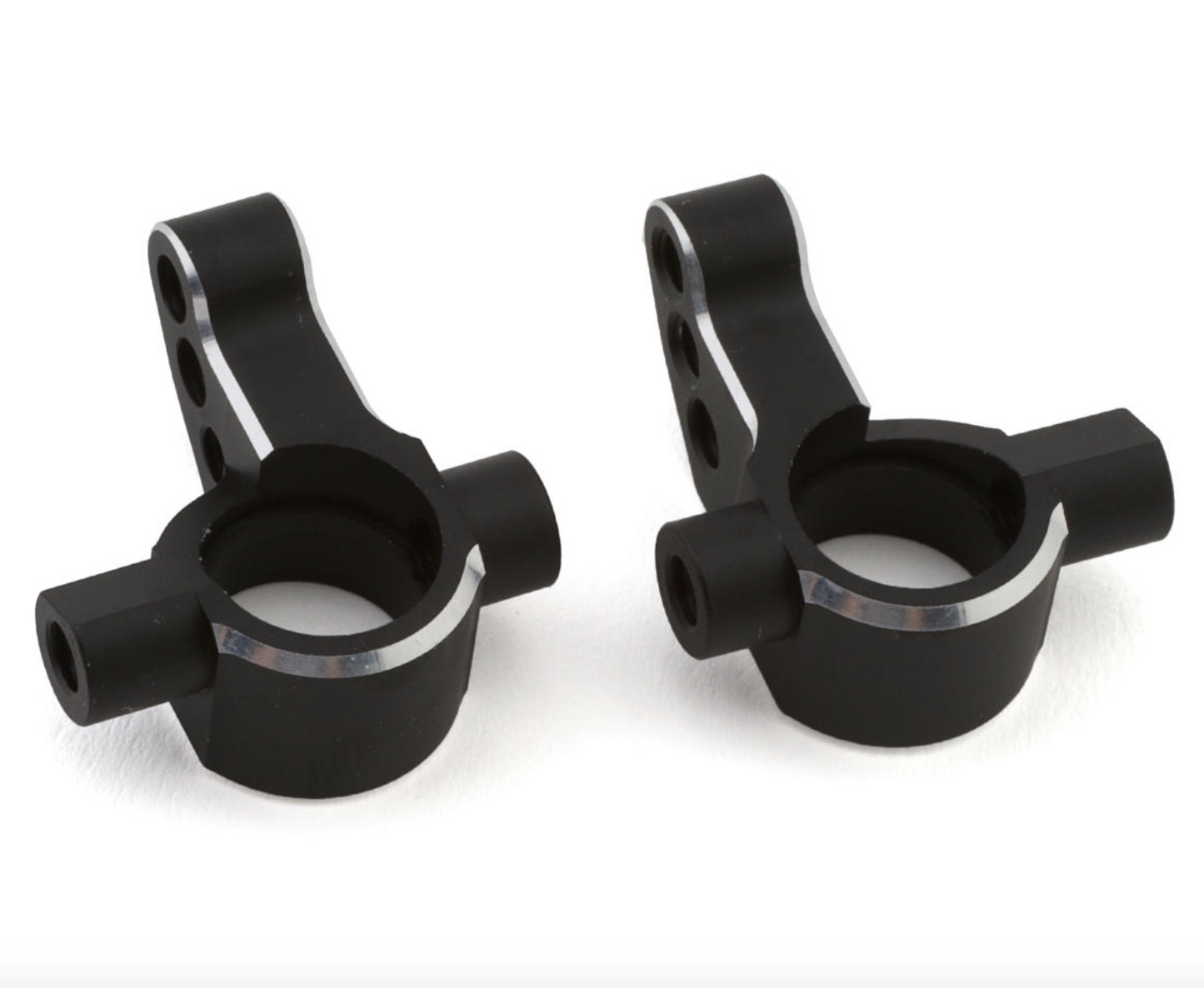 Yokomo RD/SD Aluminum Light Weight Steering Blocks (Black) (2) (0°)