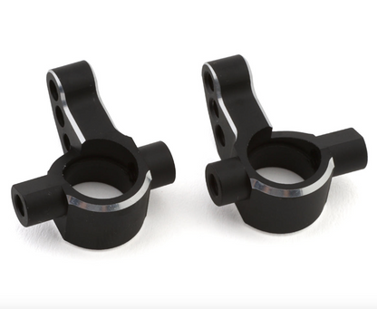Yokomo RD/SD Aluminum Light Weight Steering Blocks (Black) (2) (0°)
